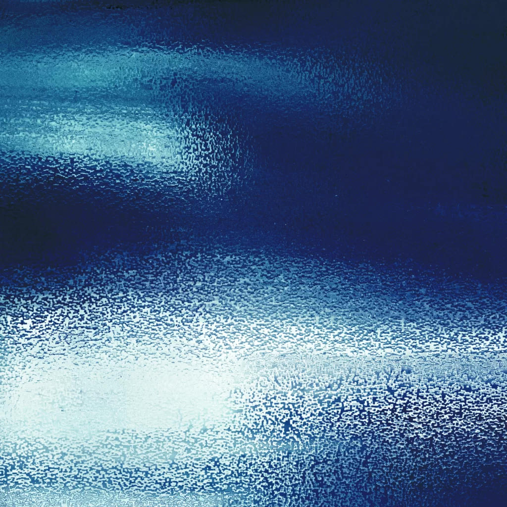 Blue Gradient With Rough Pixelated Digital Noise Texture