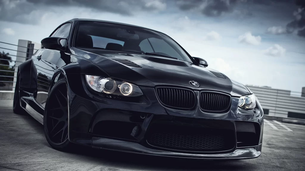 car BMW black sport luxury design