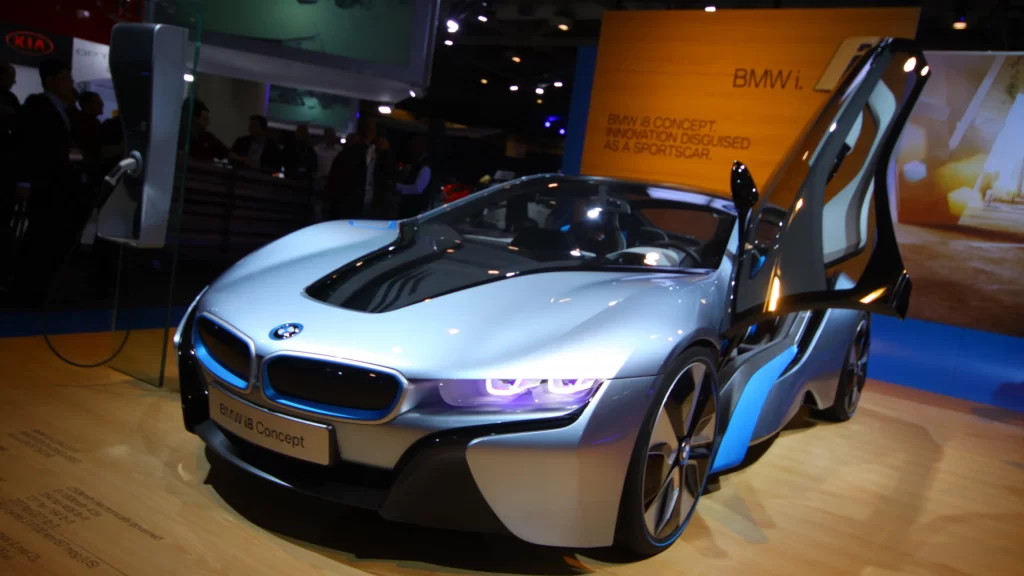 car BMW concept futuristic exhibition design