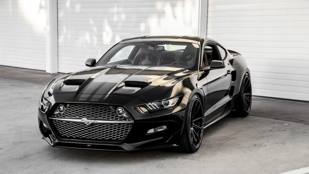 car black sports garage luxury design