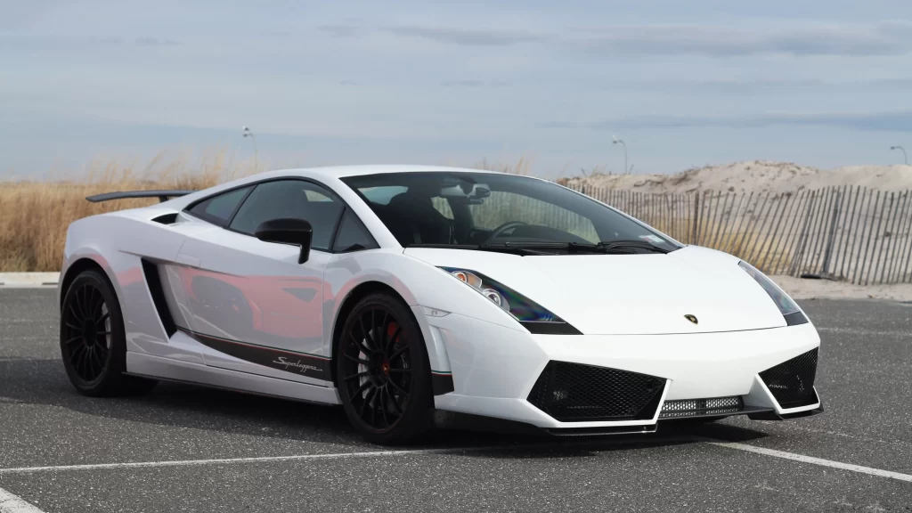 car white sports luxury wheels design
