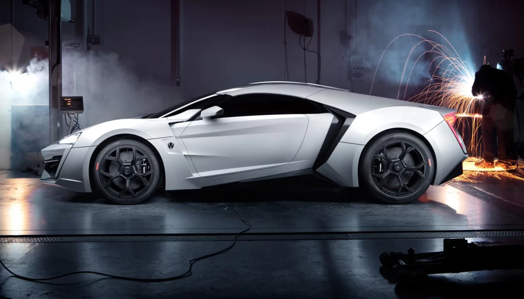 car white studio sparks smoke photography