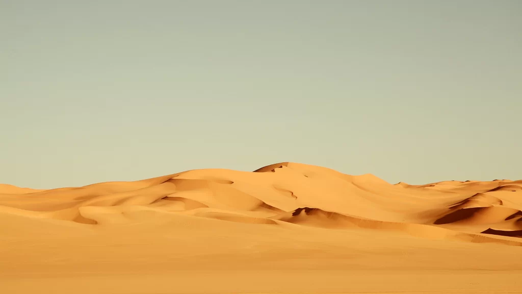 desert sand dunes clear sky