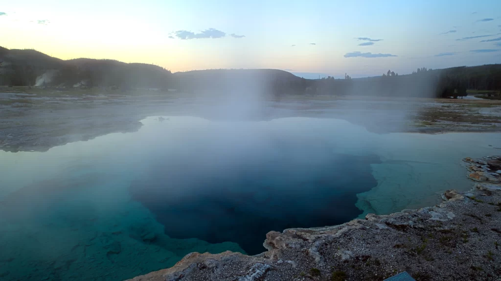geothermal steam landscape natural beauty