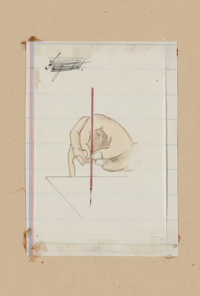 Hand Drawing Pencil Red Line Sketch