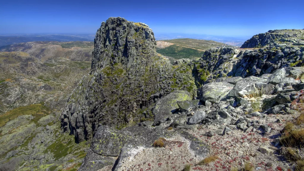 mountain rocky landscape blue sky