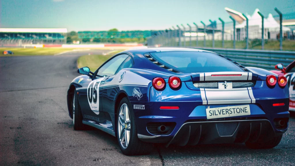 race car track silverstone ferrari racing event
