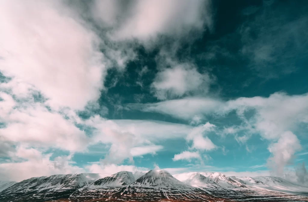 snow mountain sky cloud landscape