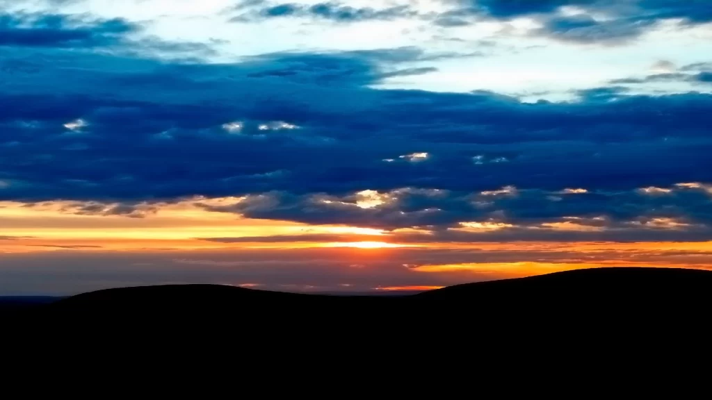 sunset sky clouds landscape horizon colors
