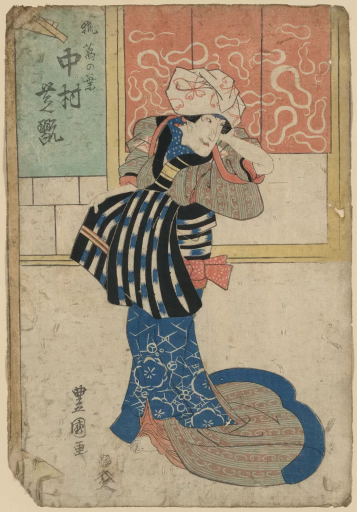 Traditional Japanese Attire Vibrant Colors Intricate Patterns Historical Style Cultural Representation