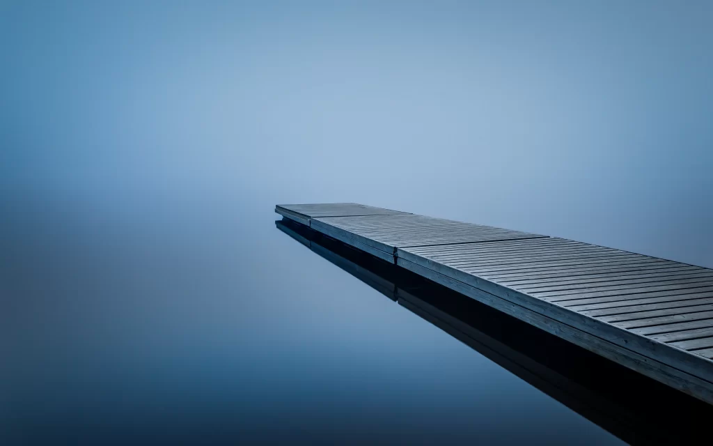 Minimalist Blue Reflections Calmness