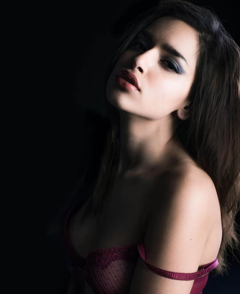 woman lingerie portrait elegance soft lighting intimate fashion beauty