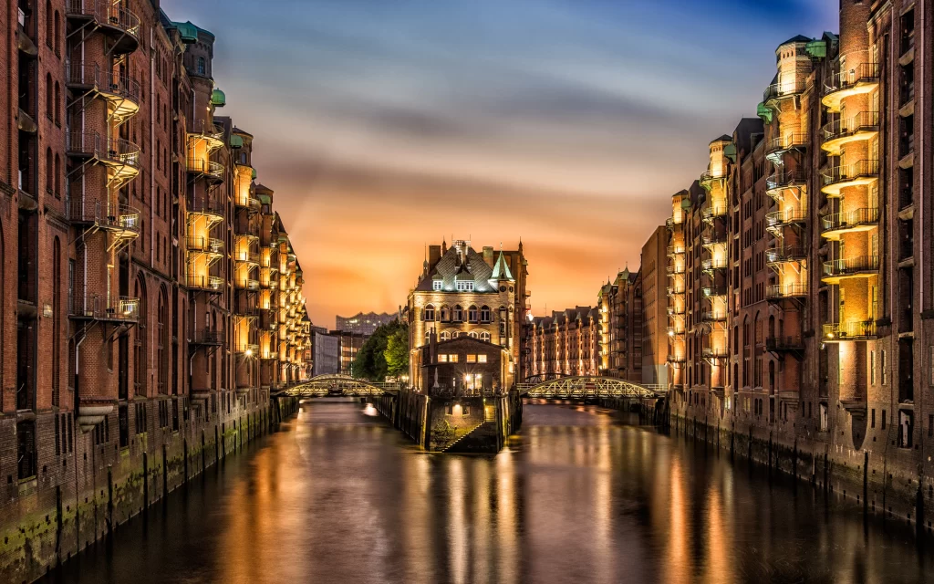 Historic Architecture River Bridge Sunset Reflections