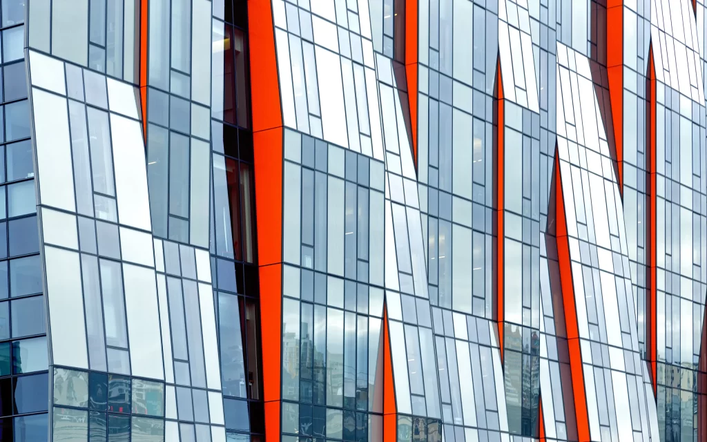 Modern Architecture Glass Facade Geometric Patterns Urban Design