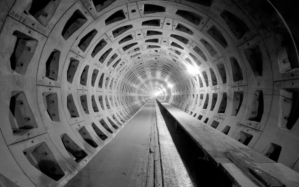 Tunnel Industrial Architecture Concrete Structure Light