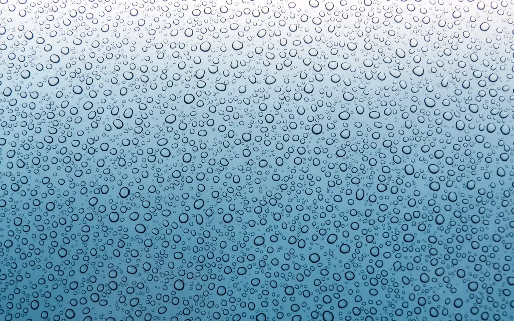 Water droplets Surface Texture Blue Gradient