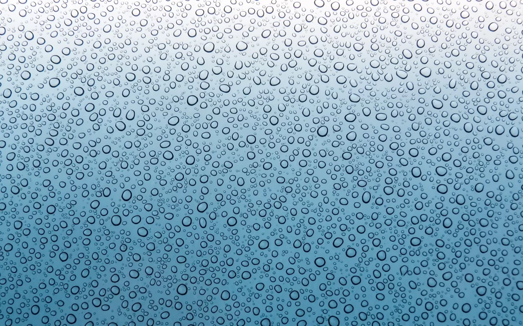 Water droplets Surface Texture Blue Gradient Reflections