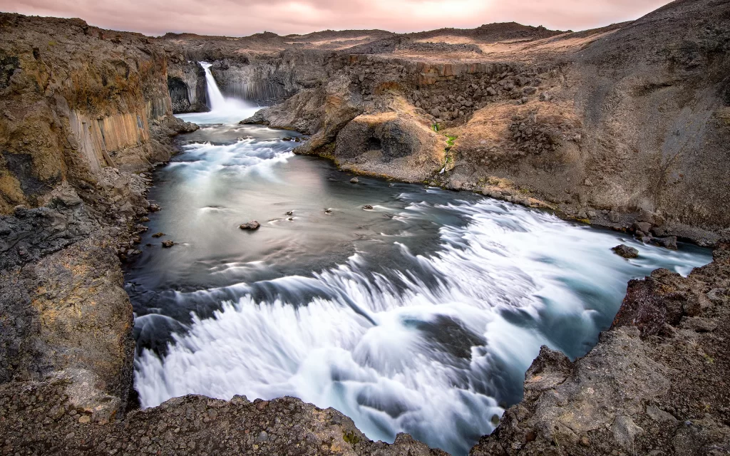 Waterfall River Canyon Rocks Nature Landscape